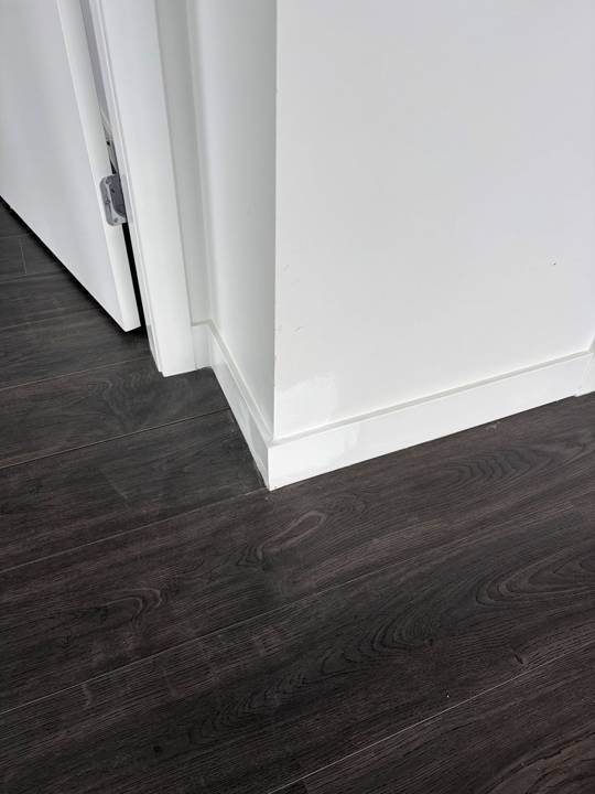 Baseboard repair, after