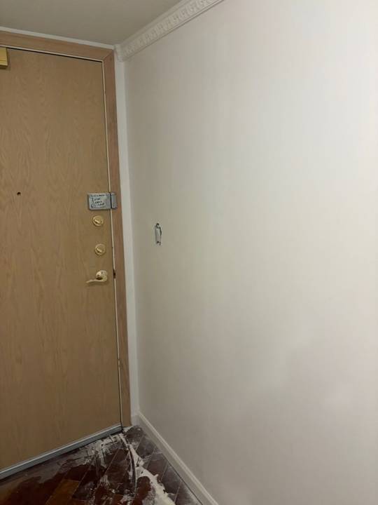 Hallway drywall, after