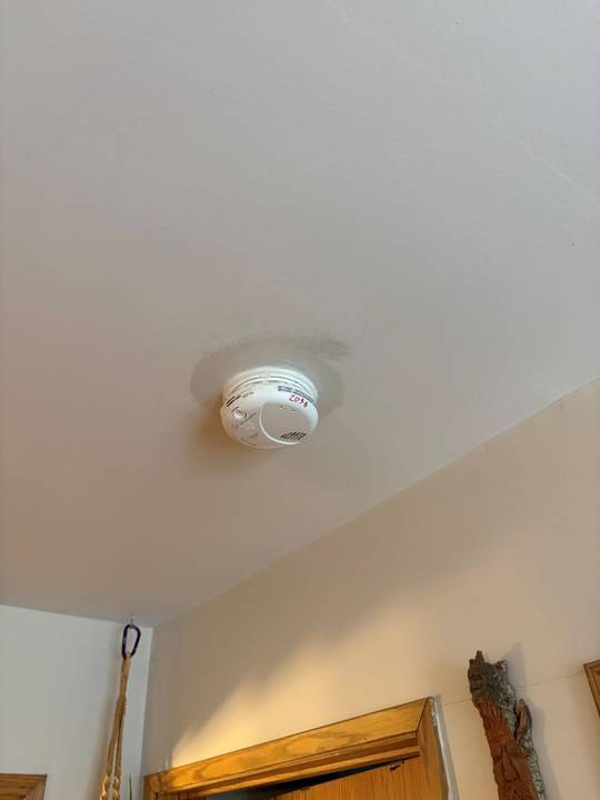 Ceiling patch, after