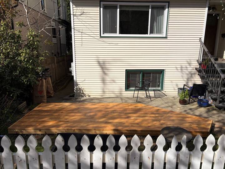 Backyard sun deck